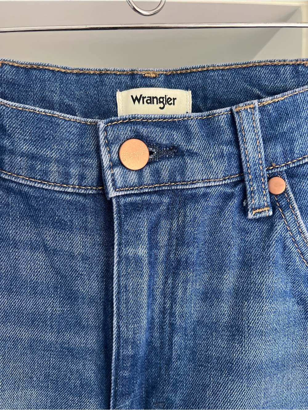 Wrangler Straight Leg Jeans - Dark Blue - Picture 3 of 6
